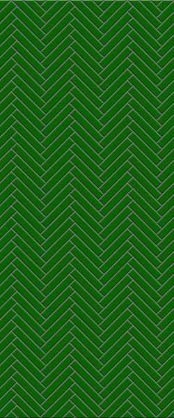 Green Double Herringbone Tile Acrylic Shower Wall Panel 2440mm x 1220mm (3mm Thick)