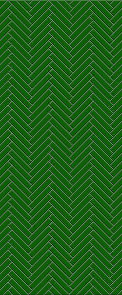 Green Double Herringbone Tile Acrylic Shower Wall Panel 2440mm x 1220mm (3mm Thick)