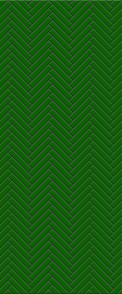 Sample of Green Double Herringbone Tile Acrylic Shower Wall Panel 2440mm x 1220mm