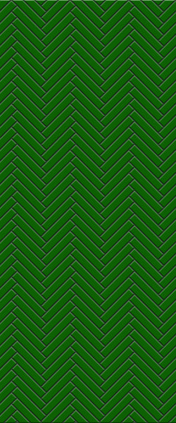 Green Double Herringbone Tile Acrylic Shower Wall Panel 2440mm x 1220mm (3mm Thick)