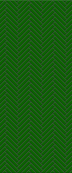 Green Double Herringbone Tile Acrylic Shower Wall Panel 2440mm x 1220mm (3mm Thick)