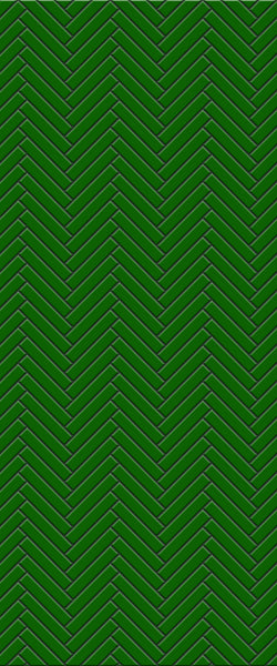 Sample of Green Double Herringbone Tile Acrylic Shower Wall Panel 2440mm x 1220mm