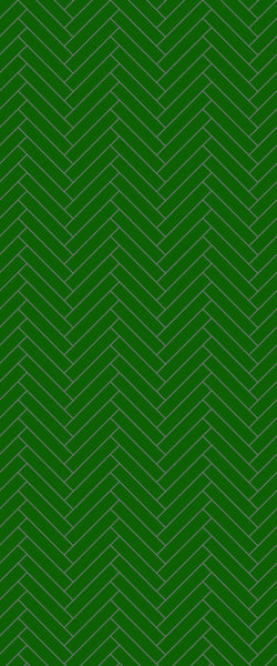 Green Double Herringbone Tile Acrylic Shower Wall Panel 2440mm x 1220mm (3mm Thick)