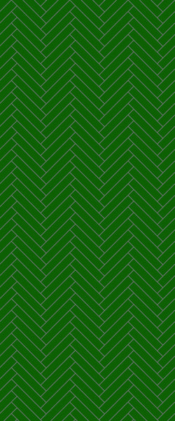 Green Double Herringbone Tile Acrylic Shower Wall Panel 2440mm x 1220mm (3mm Thick)