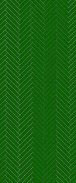 Sample of Green Double Herringbone Tile Acrylic Shower Wall Panel 2440mm x 1220mm