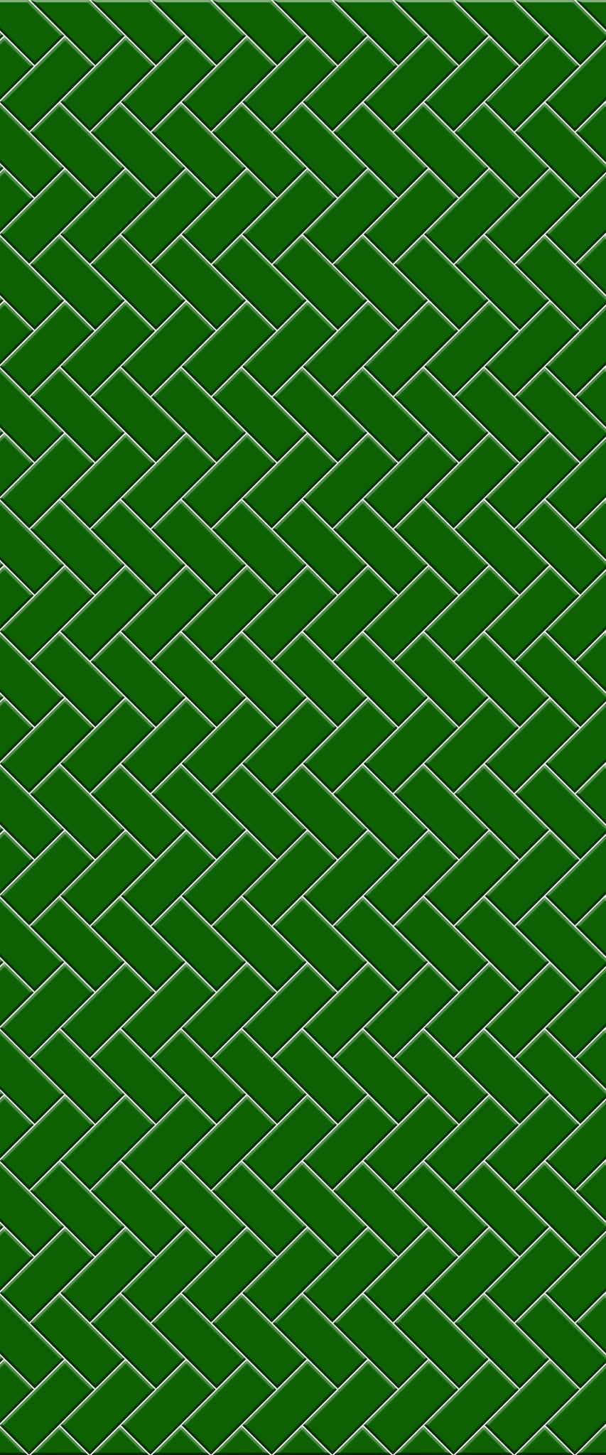 Green Diagonal Herringbone Tile Acrylic Shower Wall Panel 2440mm x 1220mm (3mm Thick) - CladdTech