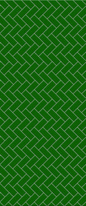 Green Diagonal Herringbone Tile Acrylic Shower Wall Panel 2440mm x 1220mm (3mm Thick) - CladdTech