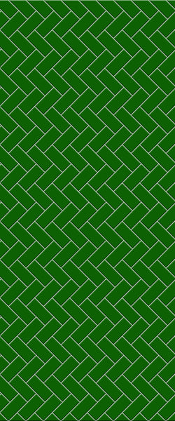 Green Diagonal Herringbone Tile Acrylic Shower Wall Panel 2440mm x 1220mm (3mm Thick) - CladdTech