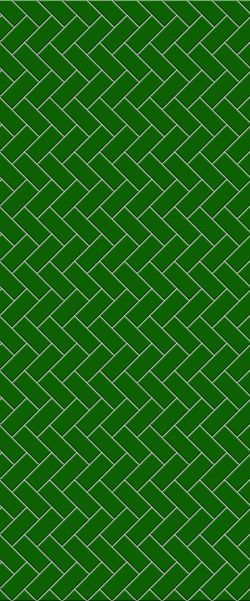 Green Diagonal Herringbone Tile Acrylic Shower Wall Panel 2440mm x 1220mm (3mm Thick) - CladdTech