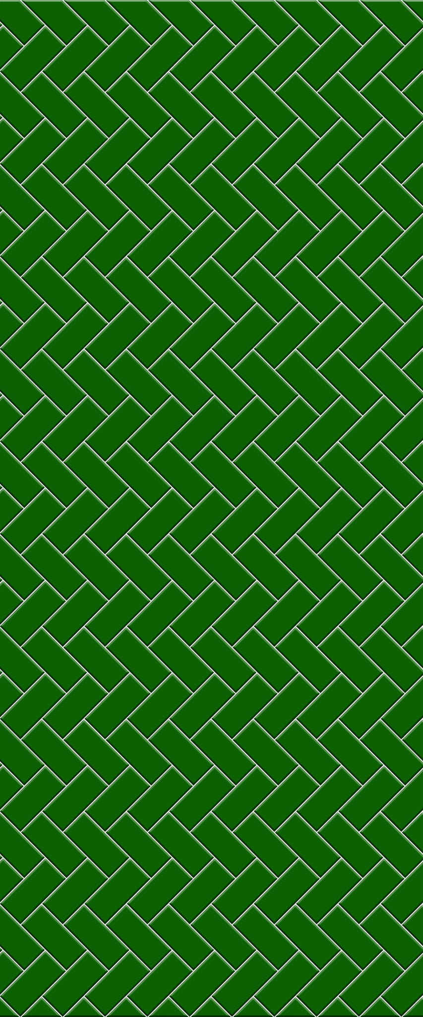 Green Diagonal Herringbone Tile Acrylic Shower Wall Panel 2440mm x 1220mm (3mm Thick) - CladdTech