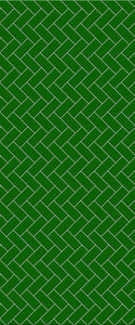 Green Diagonal Herringbone Tile Acrylic Shower Wall Panel 2440mm x 1220mm (3mm Thick) - CladdTech