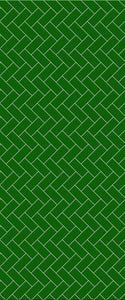 Green Diagonal Herringbone Tile Acrylic Shower Wall Panel 2440mm x 1220mm (3mm Thick) - CladdTech