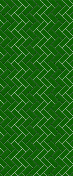 Green Diagonal Herringbone Tile Acrylic Shower Wall Panel 2440mm x 1220mm (3mm Thick) - CladdTech