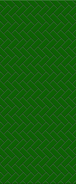 Green Diagonal Herringbone Tile Acrylic Shower Wall Panel 2440mm x 1220mm (3mm Thick) - CladdTech