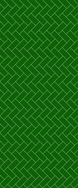 Green Diagonal Herringbone Tile Acrylic Shower Wall Panel 2440mm x 1220mm (3mm Thick) - CladdTech