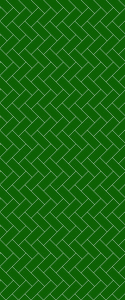 Green Diagonal Herringbone Tile Acrylic Shower Wall Panel 2440mm x 1220mm (3mm Thick) - CladdTech