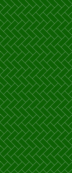 Green Diagonal Herringbone Tile Acrylic Shower Wall Panel 2440mm x 1220mm (3mm Thick) - CladdTech