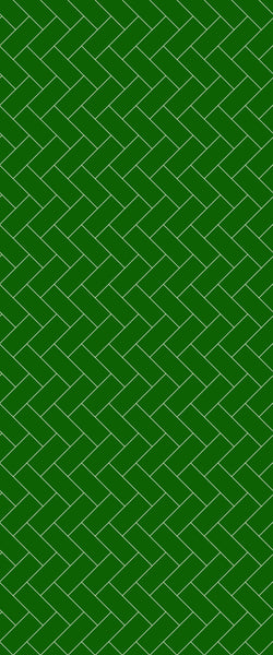 Green Diagonal Herringbone Tile Acrylic Shower Wall Panel 2440mm x 1220mm (3mm Thick) - CladdTech