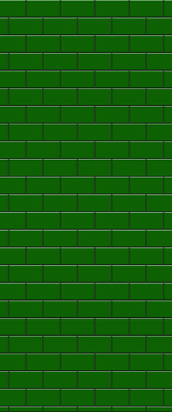 Green Subway Tile Acrylic Shower Wall Panel 2440mm x 1220mm - CladdTech