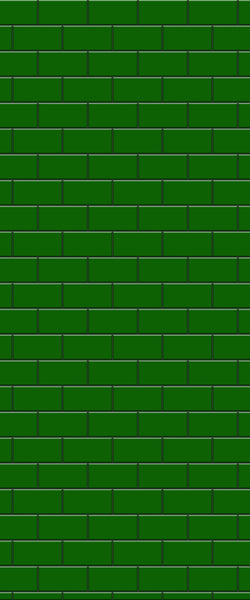 Green Subway Tile Acrylic Shower Wall Panel 2440mm x 1220mm - CladdTech