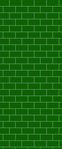 Green Subway Tile Acrylic Shower Wall Panel 2440mm x 1220mm - CladdTech