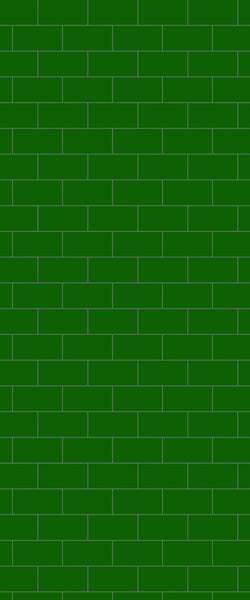 Green Subway Tile Acrylic Shower Wall Panel 2440mm x 1220mm - CladdTech