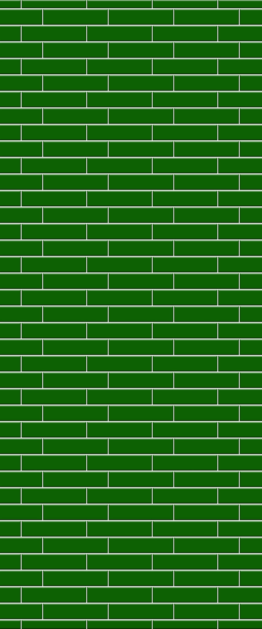 Green Brickslips Tile Acrylic Shower Wall Panel 2440mm x 1220mm (3mm Thick) - CladdTech
