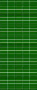 Green Horizontal Block Tile Acrylic Shower Wall Panel 2440mm x 1220mm (3mm Thick) - CladdTech