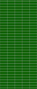 Green Horizontal Block Tile Acrylic Shower Wall Panel 2440mm x 1220mm (3mm Thick) - CladdTech