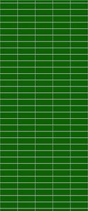 Green Horizontal Block Tile Acrylic Shower Wall Panel 2440mm x 1220mm (3mm Thick) - CladdTech