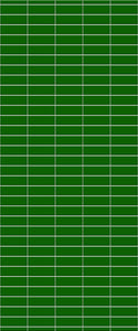 Green Horizontal Block Tile Acrylic Shower Wall Panel 2440mm x 1220mm (3mm Thick) - CladdTech