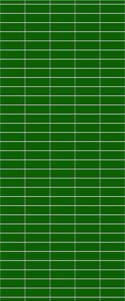 Green Horizontal Block Tile Acrylic Shower Wall Panel 2440mm x 1220mm (3mm Thick) - CladdTech
