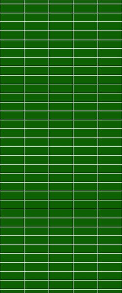 Green Horizontal Block Tile Acrylic Shower Wall Panel 2440mm x 1220mm (3mm Thick) - CladdTech