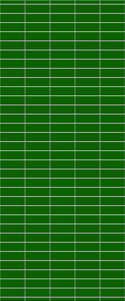 Green Horizontal Block Tile Acrylic Shower Wall Panel 2440mm x 1220mm (3mm Thick) - CladdTech