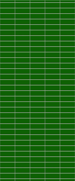 Green Horizontal Block Tile Acrylic Shower Wall Panel 2440mm x 1220mm (3mm Thick) - CladdTech