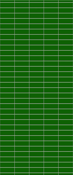 Green Horizontal Block Tile Acrylic Shower Wall Panel 2440mm x 1220mm (3mm Thick) - CladdTech
