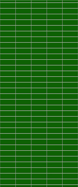 Green Horizontal Block Tile Acrylic Shower Wall Panel 2440mm x 1220mm (3mm Thick) - CladdTech