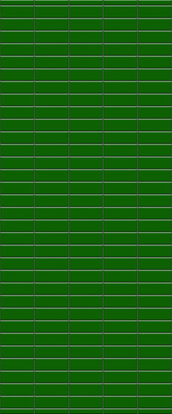 Green Horizontal Block Tile Acrylic Shower Wall Panel 2440mm x 1220mm (3mm Thick) - CladdTech