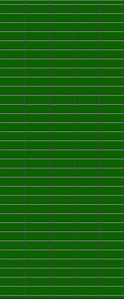 Green Horizontal Block Tile Acrylic Shower Wall Panel 2440mm x 1220mm (3mm Thick) - CladdTech