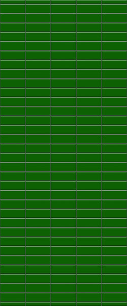 Green Horizontal Block Tile Acrylic Shower Wall Panel 2440mm x 1220mm (3mm Thick) - CladdTech