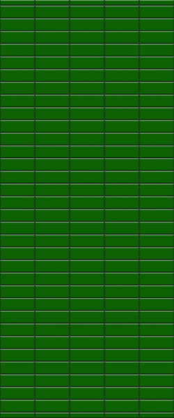 Green Horizontal Block Tile Acrylic Shower Wall Panel 2440mm x 1220mm (3mm Thick) - CladdTech
