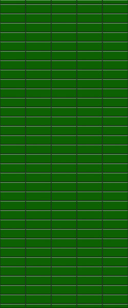 Green Horizontal Block Tile Acrylic Shower Wall Panel 2440mm x 1220mm (3mm Thick) - CladdTech