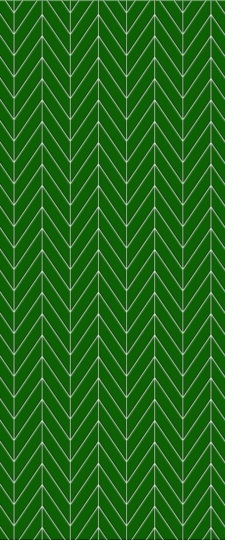 Green Chevron Tile Acrylic Shower Wall Panel 2440mm x 1220mm (3mm Thick) - CladdTech
