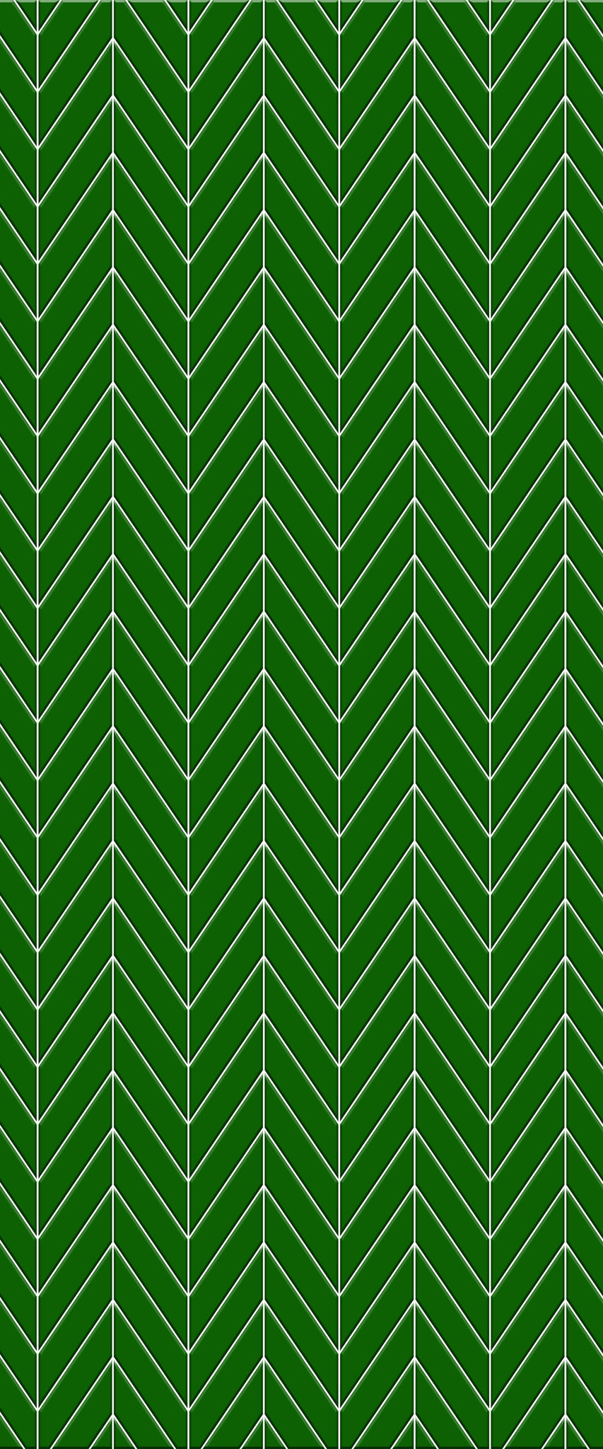 Green Chevron Tile Acrylic Shower Wall Panel 2440mm x 1220mm (3mm Thick) - CladdTech