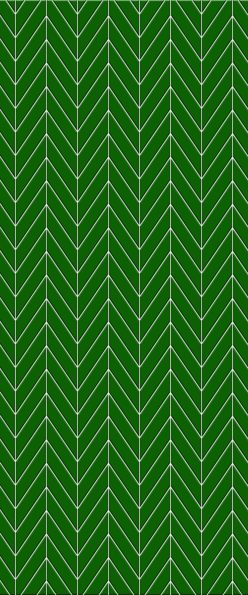 Green Chevron Tile Acrylic Shower Wall Panel 2440mm x 1220mm (3mm Thick) - CladdTech