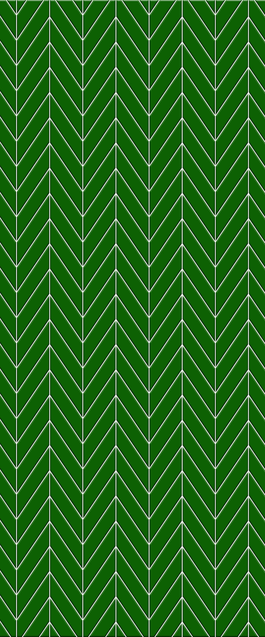 Green Chevron Tile Acrylic Shower Wall Panel 2440mm x 1220mm (3mm Thick) - CladdTech