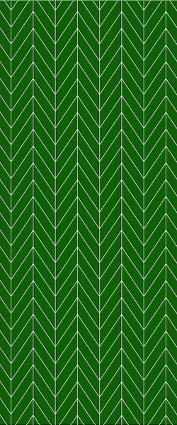 Green Chevron Tile Acrylic Shower Wall Panel 2440mm x 1220mm (3mm Thick) - CladdTech