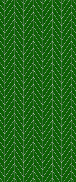 Green Chevron Tile Acrylic Shower Wall Panel 2440mm x 1220mm (3mm Thick) - CladdTech