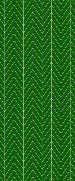 Green Chevron Tile Acrylic Shower Wall Panel 2440mm x 1220mm (3mm Thick) - CladdTech