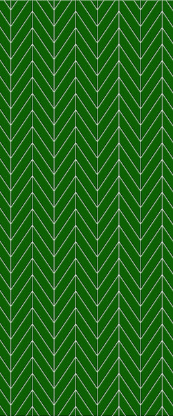 Green Chevron Tile Acrylic Shower Wall Panel 2440mm x 1220mm (3mm Thick) - CladdTech